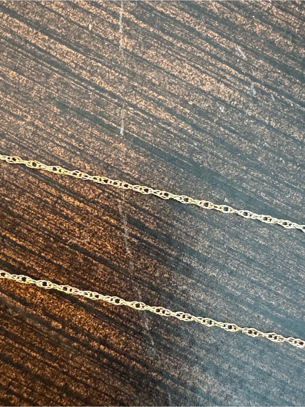 10k 18 inch acid tested and stamped Gold Rope Chain Necklace -